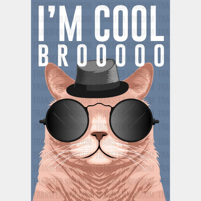 I'm Cool Brooooo - Cats DTF Transfer