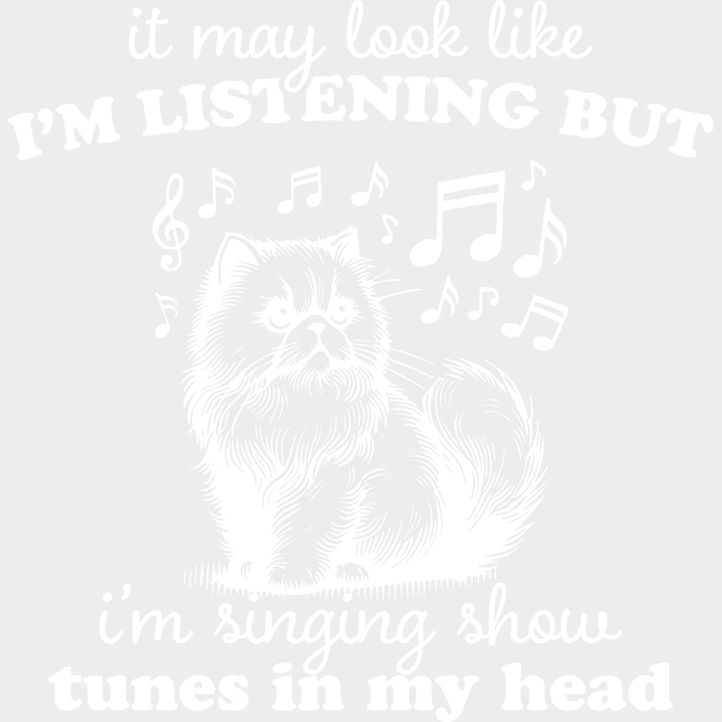 I’m Singing Show Tunes In My Head - Singing DTF Transfers Adult Unisex - S & M (10’’) / Light Color Design (See Imaging)
