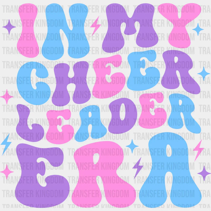 In My Cheerleader Era Pink Purple Blue - Cheerleader DTF Heat Transfer