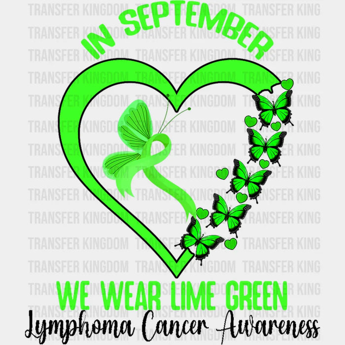 In September Wear Green - Lymphoma DTF heat transfer