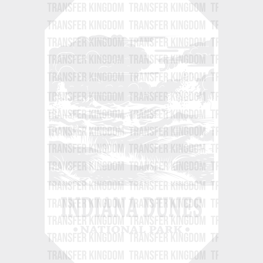 Indiana Dunes National Park Design - Parks Dtf Transfers Unisex S & M (10’) / Light Color See