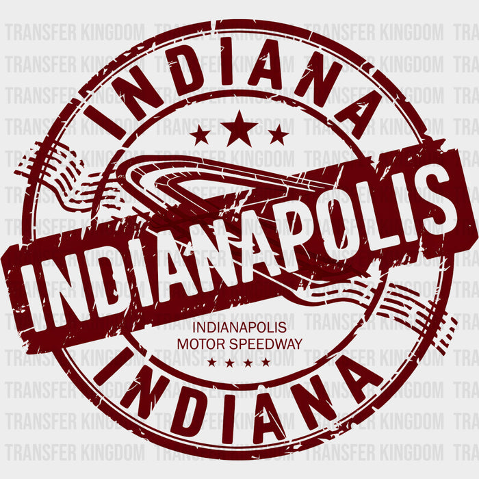 Indiana Indianapolis Red Design - States & Cities DTF Transfer