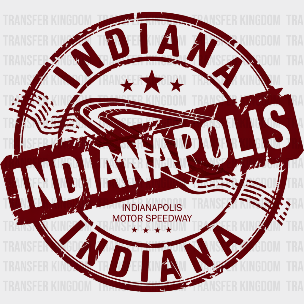 Indiana Indianapolis Red Design - States & Cities DTF Transfer