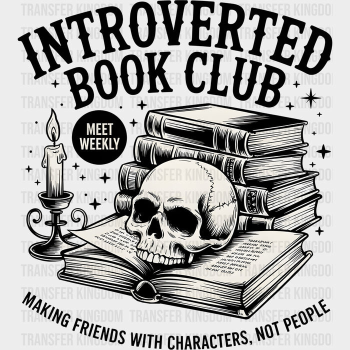 Introverted Book Club - Reading DTF Transfers