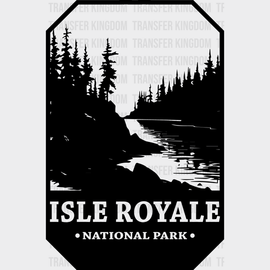 Isle Royale National Park Design - Parks Dtf Transfers Unisex S & M (10’) / Dark Color See Imaging