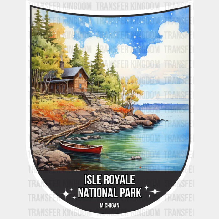 Isle Royale National Park Michigan - National Parks DTF Transfer