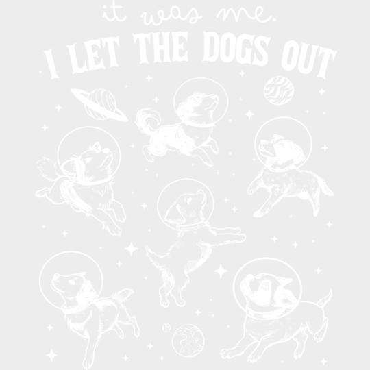 It Was Me I Let The Dogs Out - Dogs DTF Transfer Adult Unisex - S & M (10’’) / Light Color Design (See Imaging)