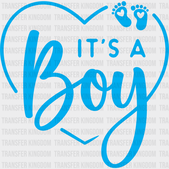 It’s A Boy Heart Design - Gender Reveal Dtf Transfer