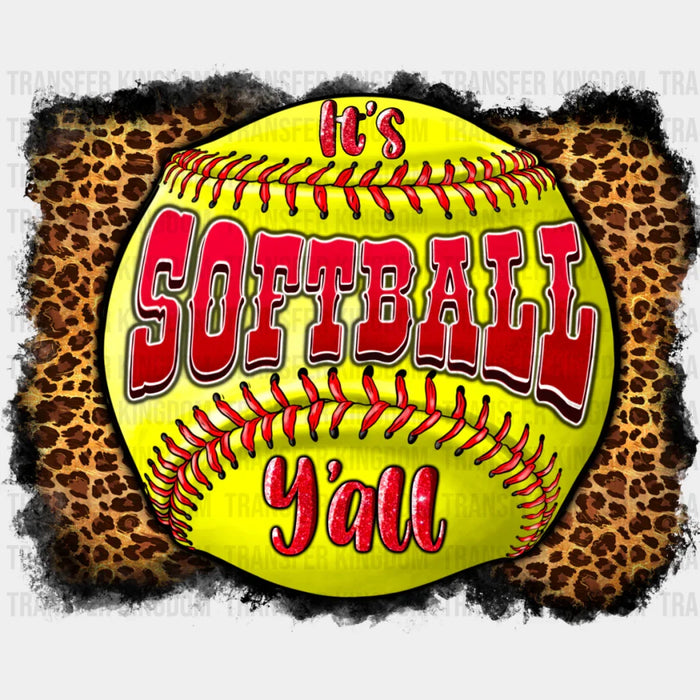 It's Softball Y'all - Softball DTF Heat Transfer