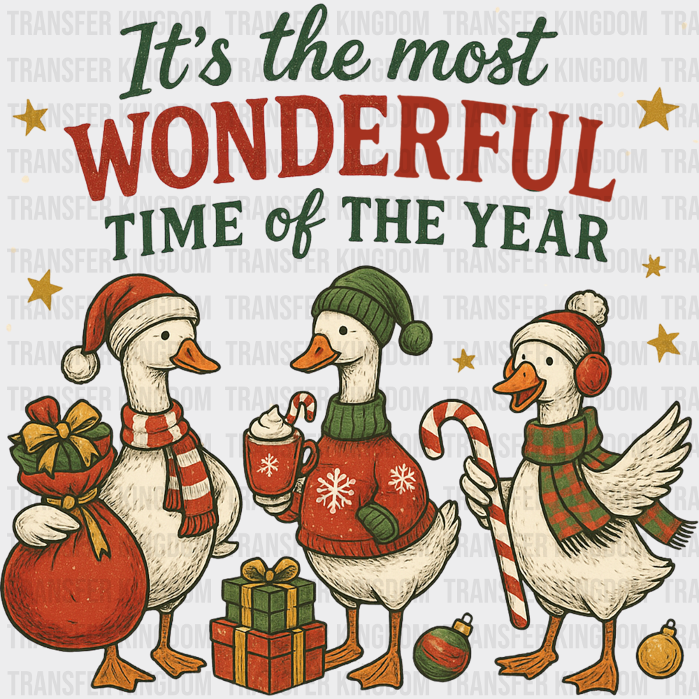 It’s The Most Wonderful Time Of The Year Geese - Christmas DTF Transfer