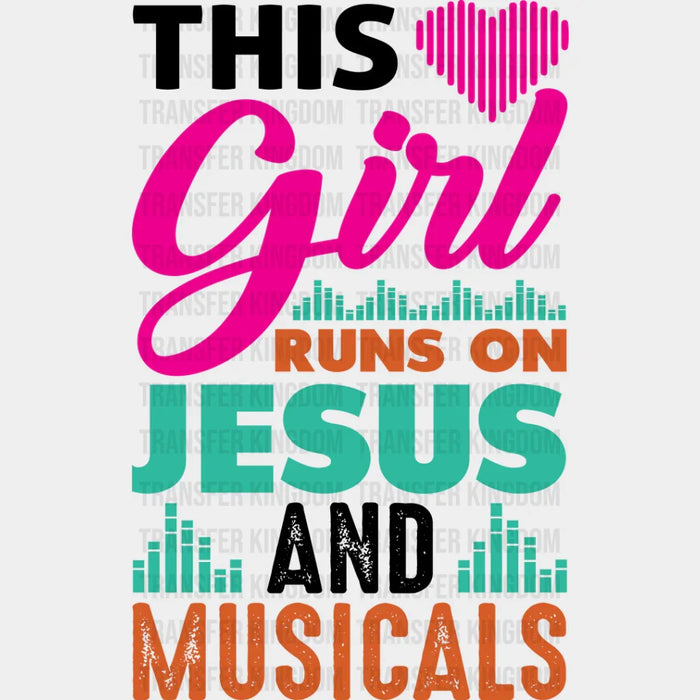 Jesus And Musicals - Singing DTF Heat Transfer