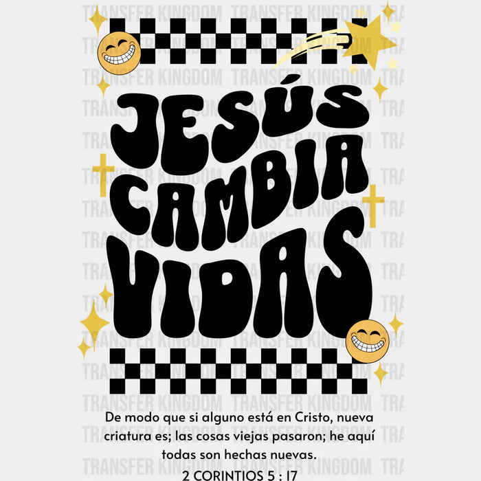 Jesus Cambia Vidas - Christianity DTF Transfer