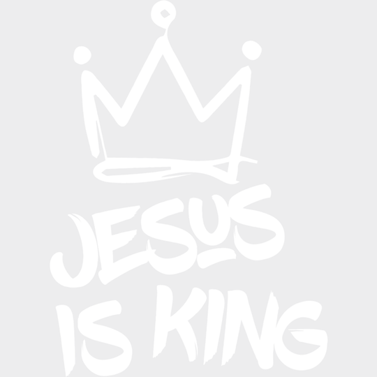 Jesus Is King B&W Design - Christianity DTF Transfer Adult Unisex - S & M (10’’) / Light Color Design (See Imaging)