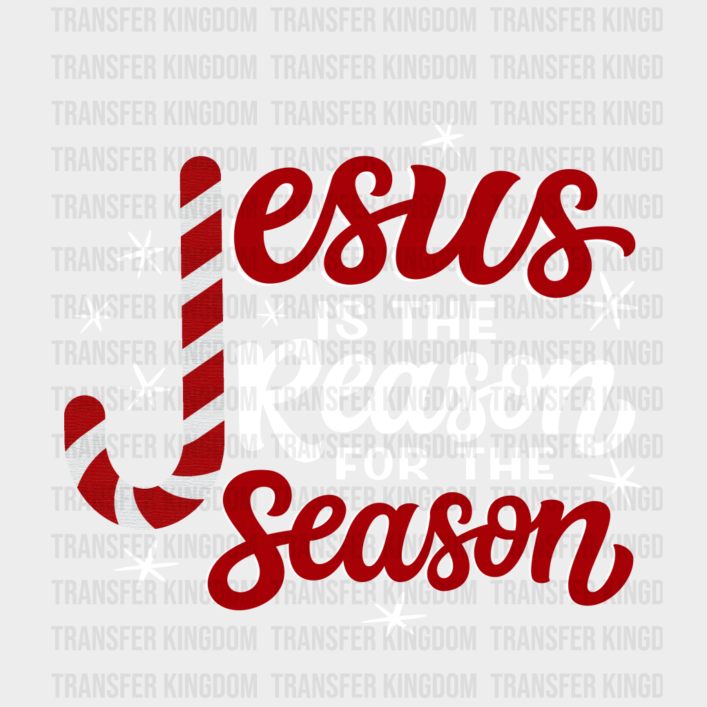 Jesus Is The Reason For Season Christmas Design Dtf Transfer Unisex - S & M ( 10 ) / Light Color See