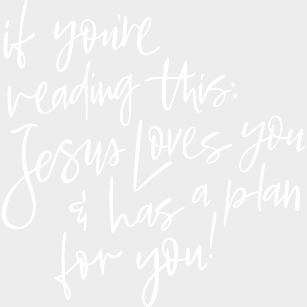 Jesus Loves You & Has A Plan For You - Christianity DTF Transfer Adult Unisex - S & M (10’’) / Light Color Design (See
