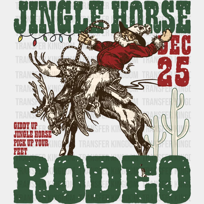 Jingle Horse Rodeo - Christmas DTF Transfer
