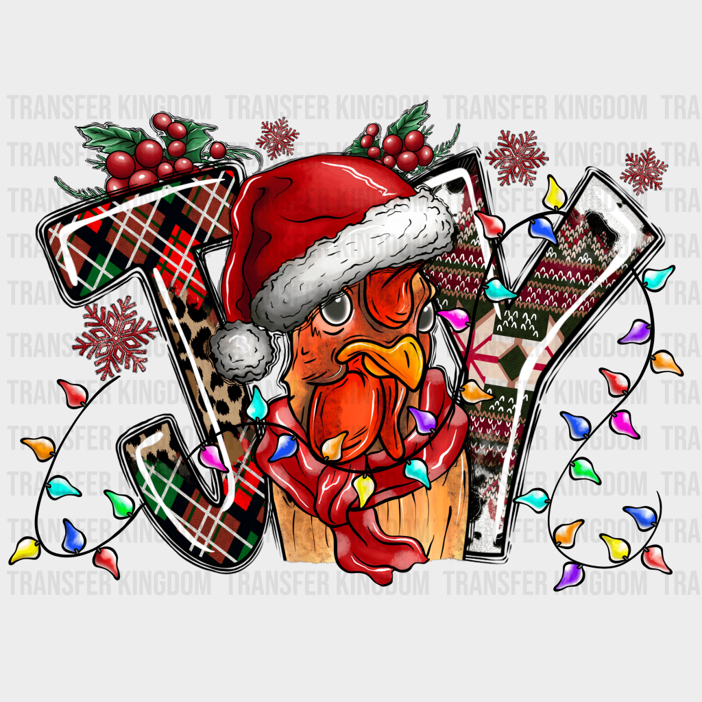 Joy Bird Christmas Design - Dtf Heat Transfer