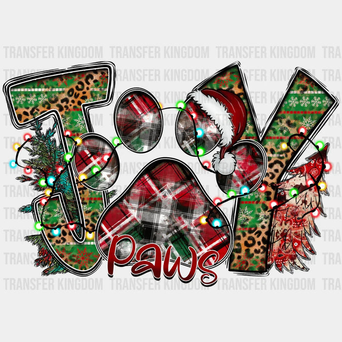 JOY PAW Christmas Design - DTF heat transfer