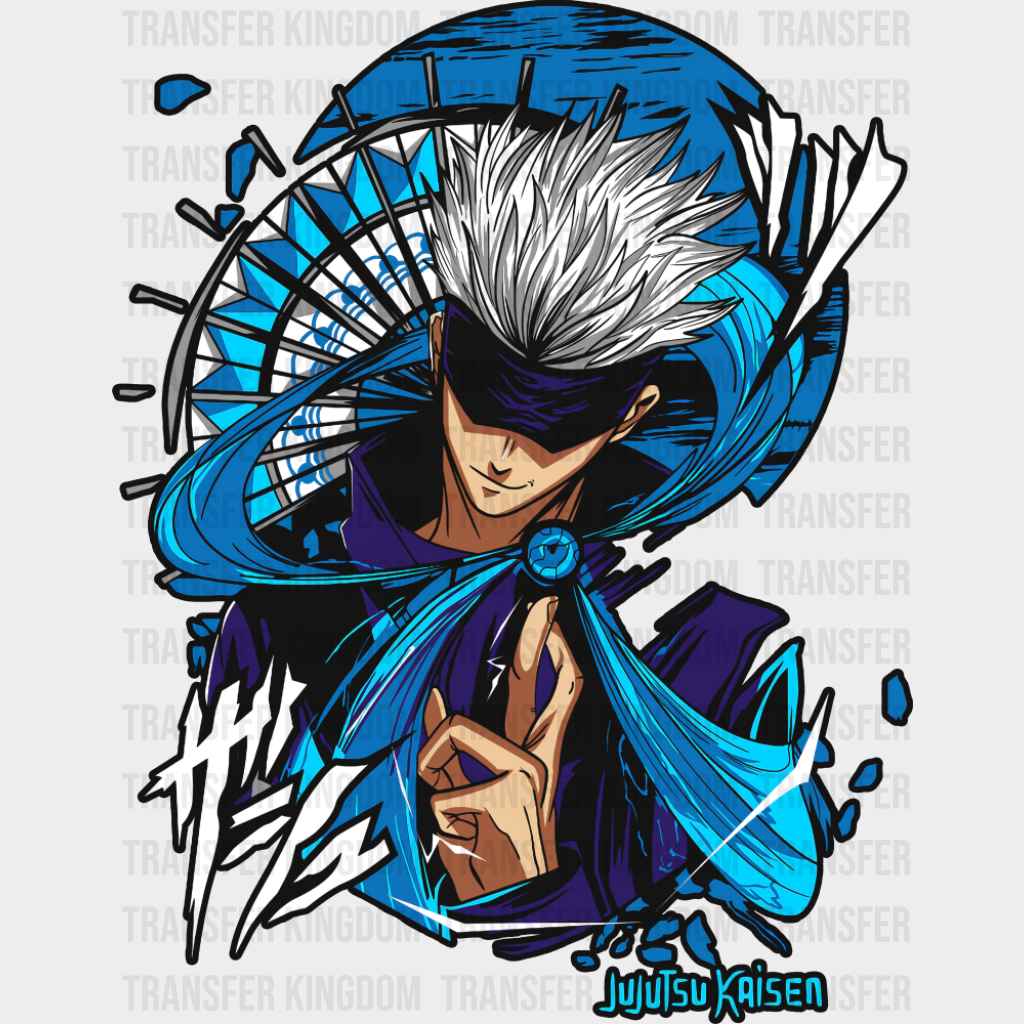 Jujutsu Kaisen Gojo Blue Design - Anime DTF Transfer