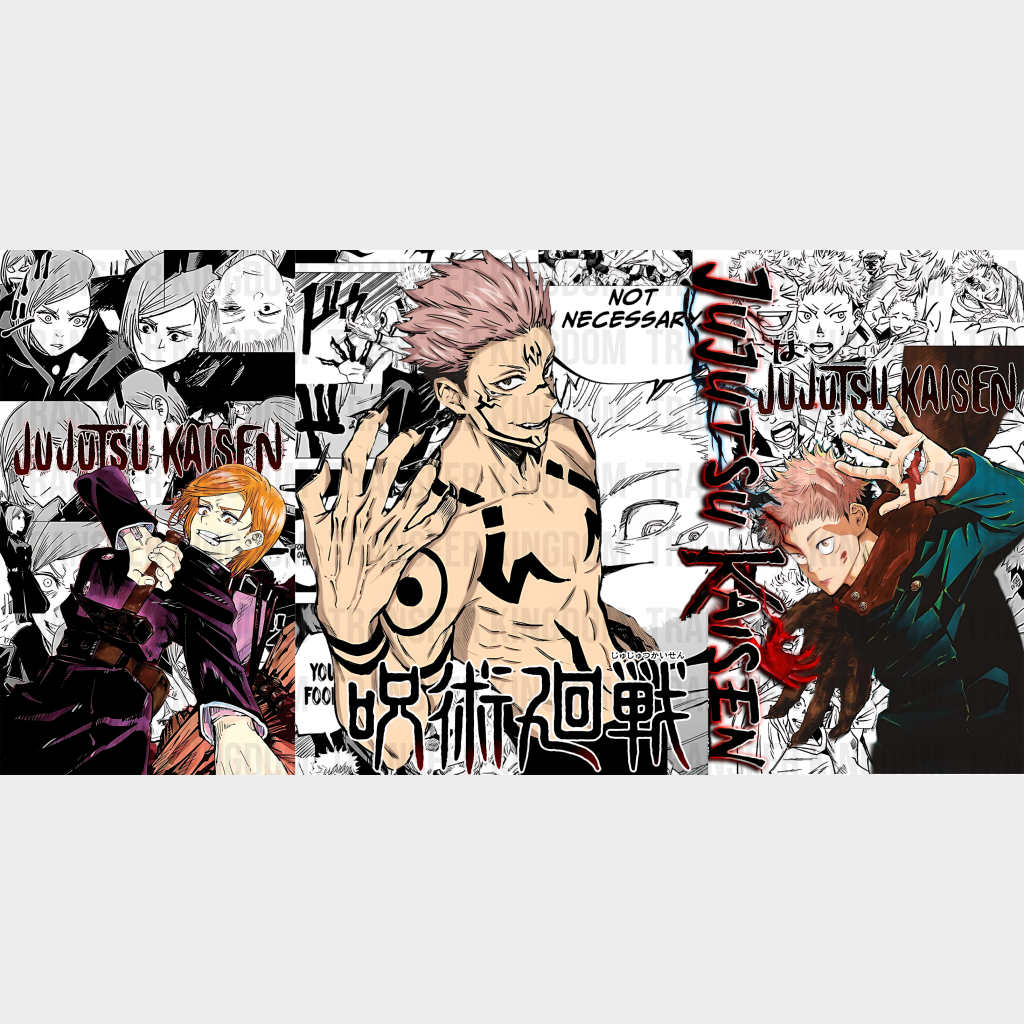 Jujutsu Kaisen Ryomen Sukuna - Anime Cup Wrap Uv Sticker Permanent Dtf Decal