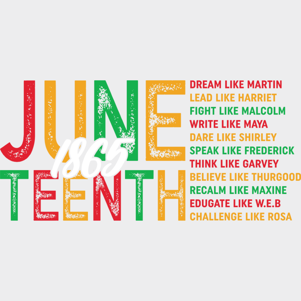Juneteenth 1865 Educate Like W.E.B - Juneteenth DTF Transfer Adult Unisex - S & M (10’’) / Light Color Design (See