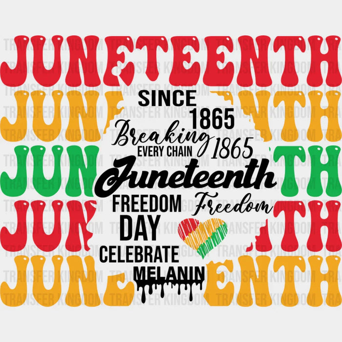 Juneteenth Head Silhouette - Juneteenth DTF Transfer