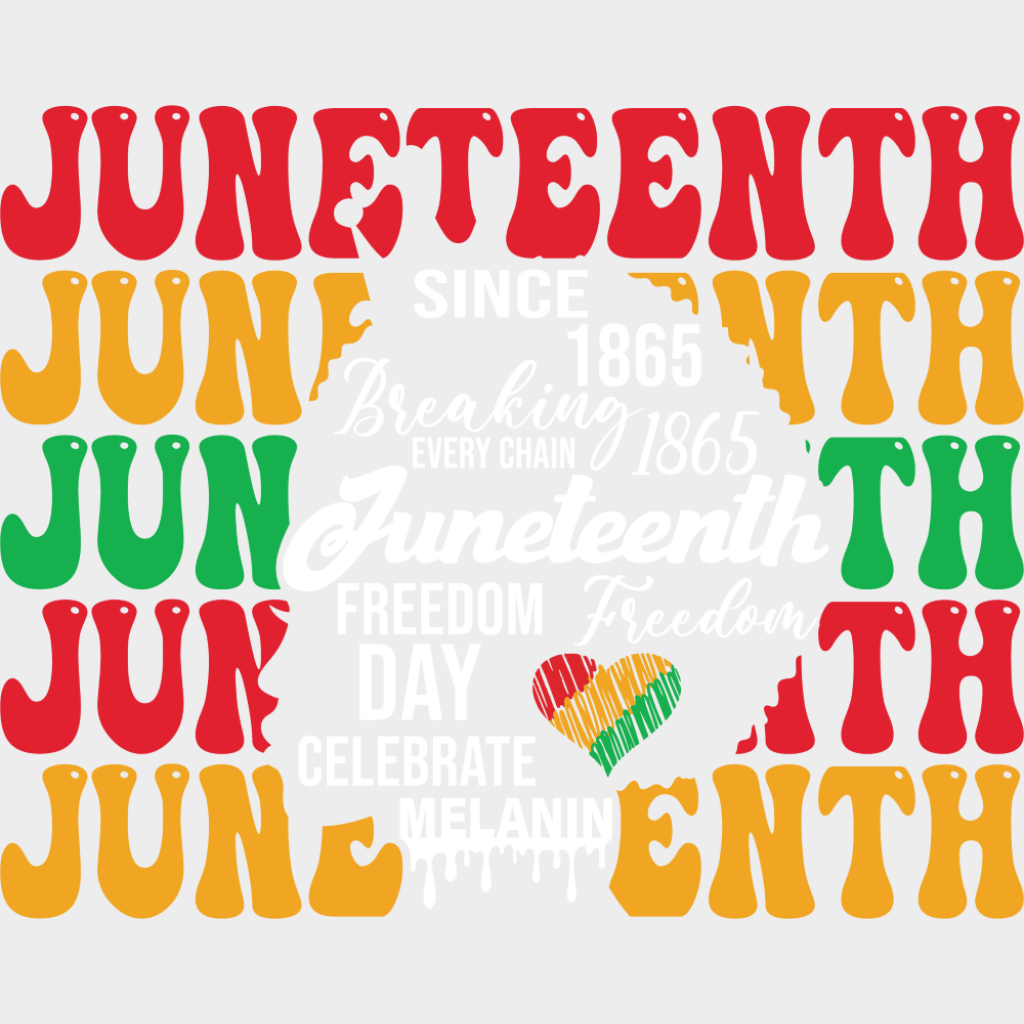 Juneteenth Head Silhouette - Juneteenth DTF Transfer Adult Unisex - S & M (10’’) / Light Color Design (See Imaging)