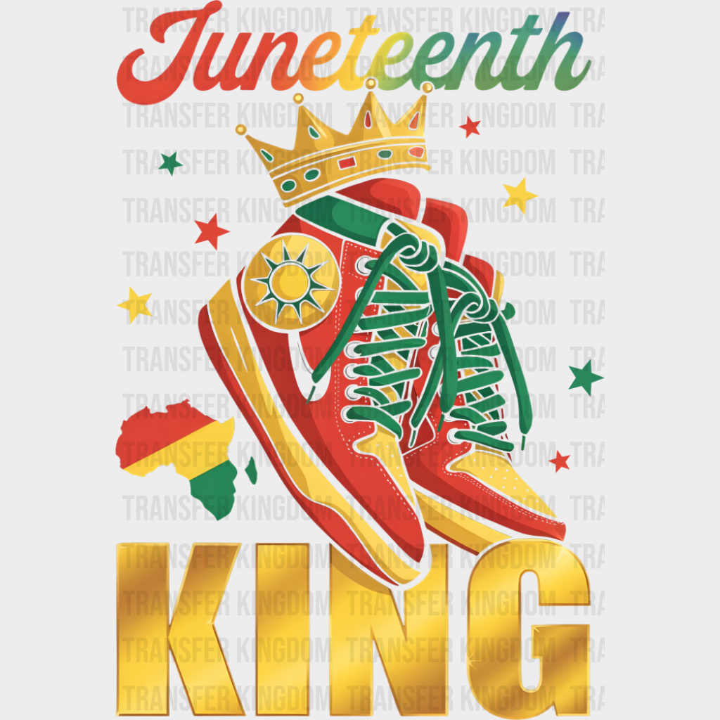 Juneteenth King Shoes - Juneteenth DTF Transfer