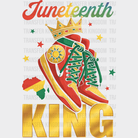 Juneteenth King Shoes - Juneteenth DTF Transfer