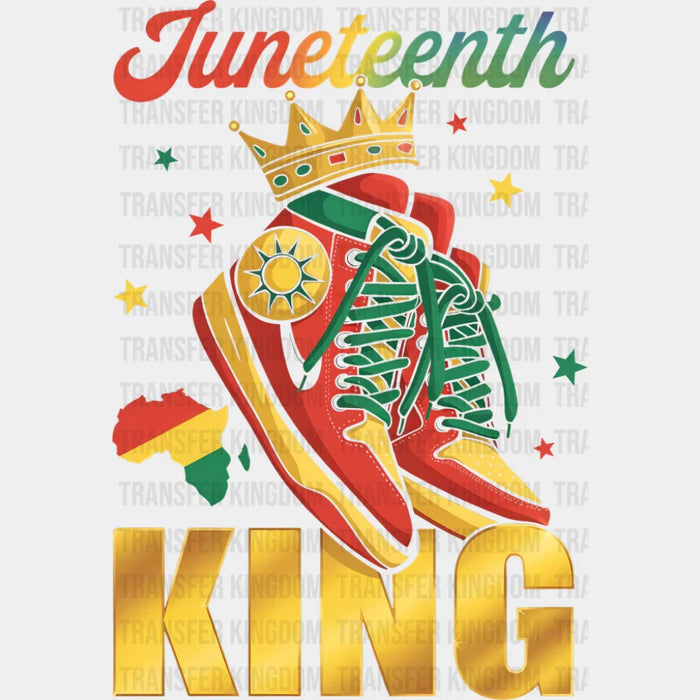 Juneteenth King Shoes - Juneteenth DTF Transfer