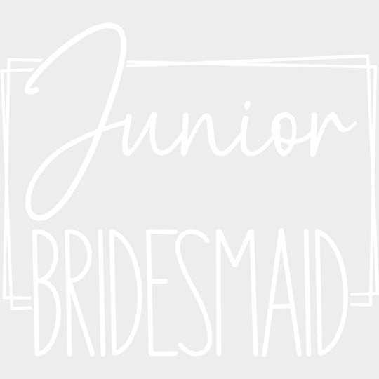 Junior Bridesmaid - Wedding Crew DTF Transfers transfer-kingdom Light Color Design (See Imaging)