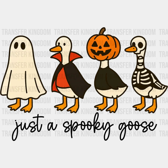 Just A Spooky Goose B&W - Halloween DTF Transfer