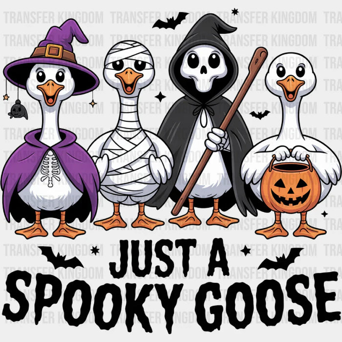Just A Spooky Goose Smiling - Halloween DTF Transfer