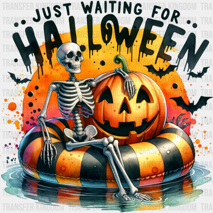 Just Waiting For Halloween - Halloween DTF Heat Transfer