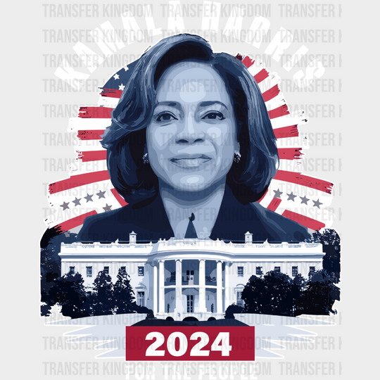 Kamala Harris White House Design - Election 2024 Dtf Transfer Unisex S & M (10’) / Light Color