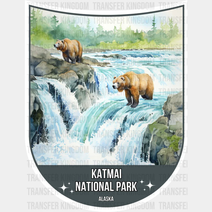 Katmai National Park Alaska - National Parks DTF Transfer