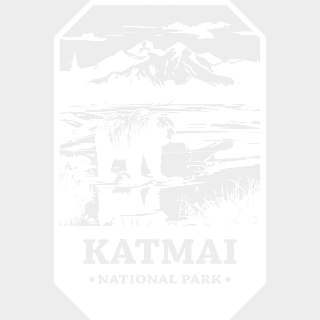 Katmai National Park Design - Parks Dtf Transfers Unisex S & M (10’) / Light Color See Imaging