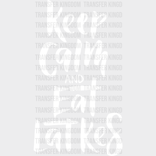 Keep Calm And Eat Latkes - Hanukkah Dtf Heat Transfer Unisex S & M (10’’) / Light Color Design