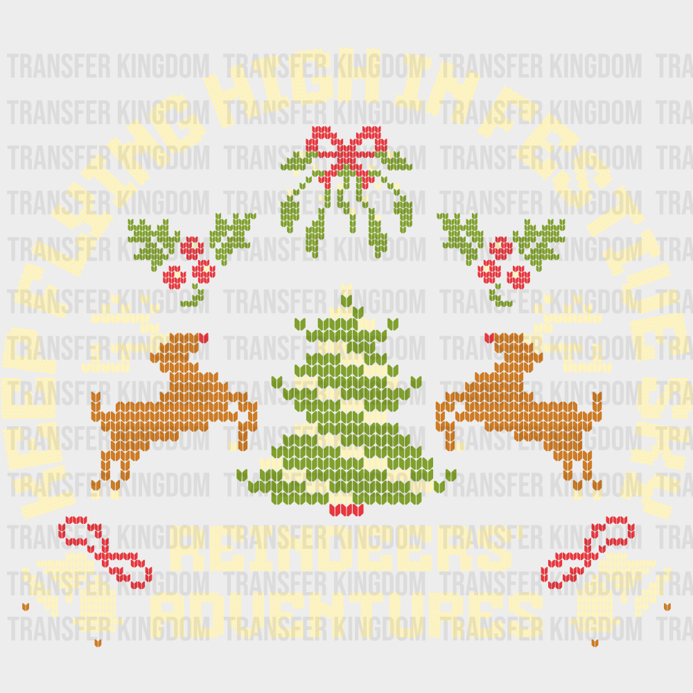 Keep Flying High In Festive Sky - Christmas DTF Transfer