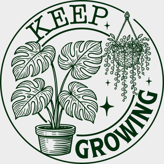 Keep Growing - Plants DTF Transfers transfer-kingdom Green Color Design (See Imaging)