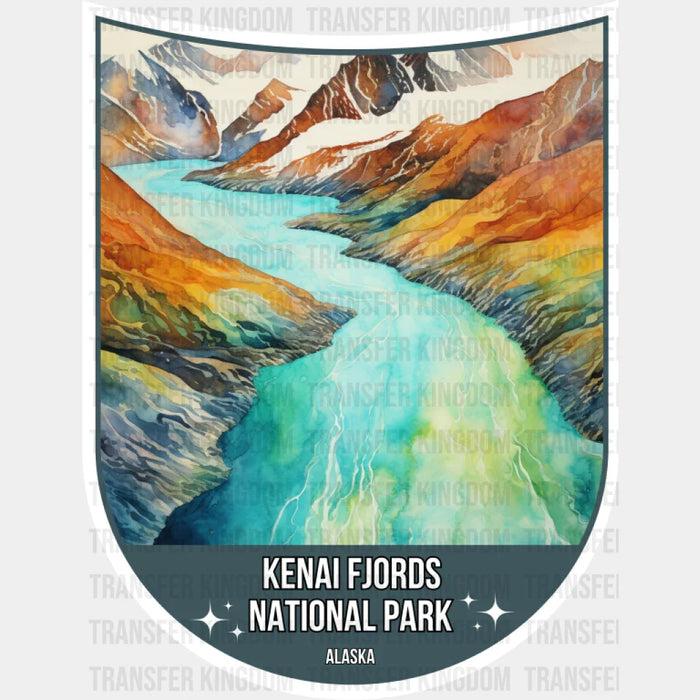 Kenai Fjords National Park Alaska - National Parks DTF Transfer