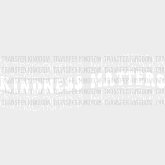 Kindness Matters - Anti Bullying Dtf Heat Transfer Unisex S & M (10’’) / Light Color Design See