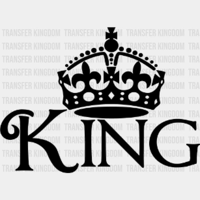King And Queen Design - Valentine's Day DTF heat transfer