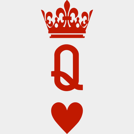 King And Queen - Spades Heart Couple Matching Design Dtf Heat Transfer