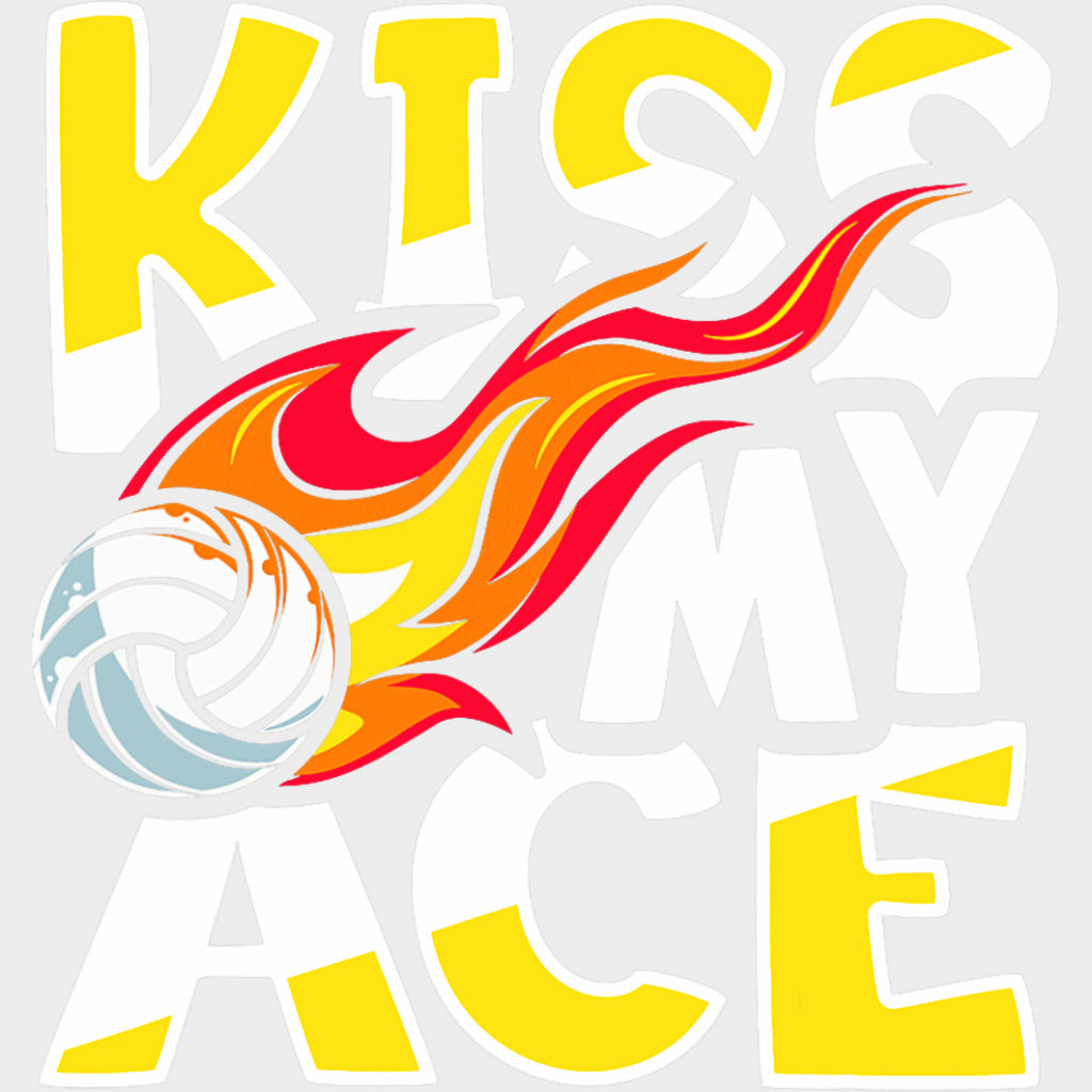 Kiss My Ace - Volleyball DTF Transfers transfer-kingdom Light Color Design (See Imaging)