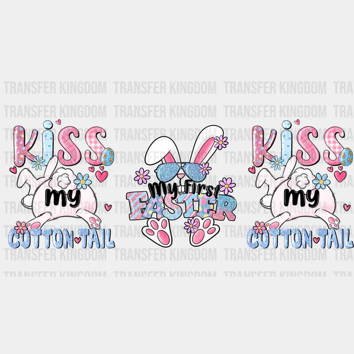 Kiss My Cotton Tail Easter UV DTF Transfer Cup Wrap UV DTF Sticker