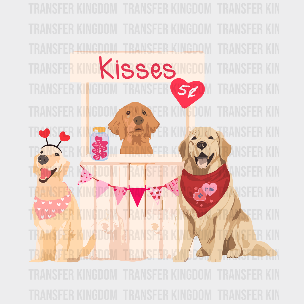 Kiss Stand Valentines Day Design - Dtf Heat Transfer