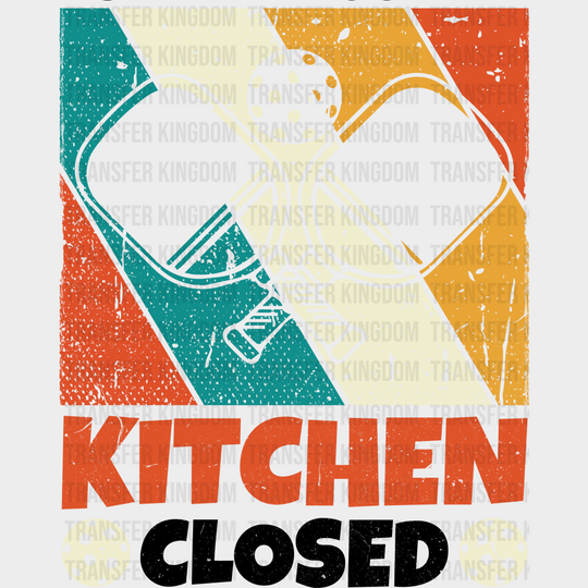 Kitchen Closed - Pickleball Dtf Heat Transfer Unisex S & M (10’’) / Dark Color Design (See Imaging)