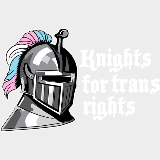 Knights For Trans Rights - Transgender DTF Transfers transfer-kingdom Light Color Design (See Imaging)