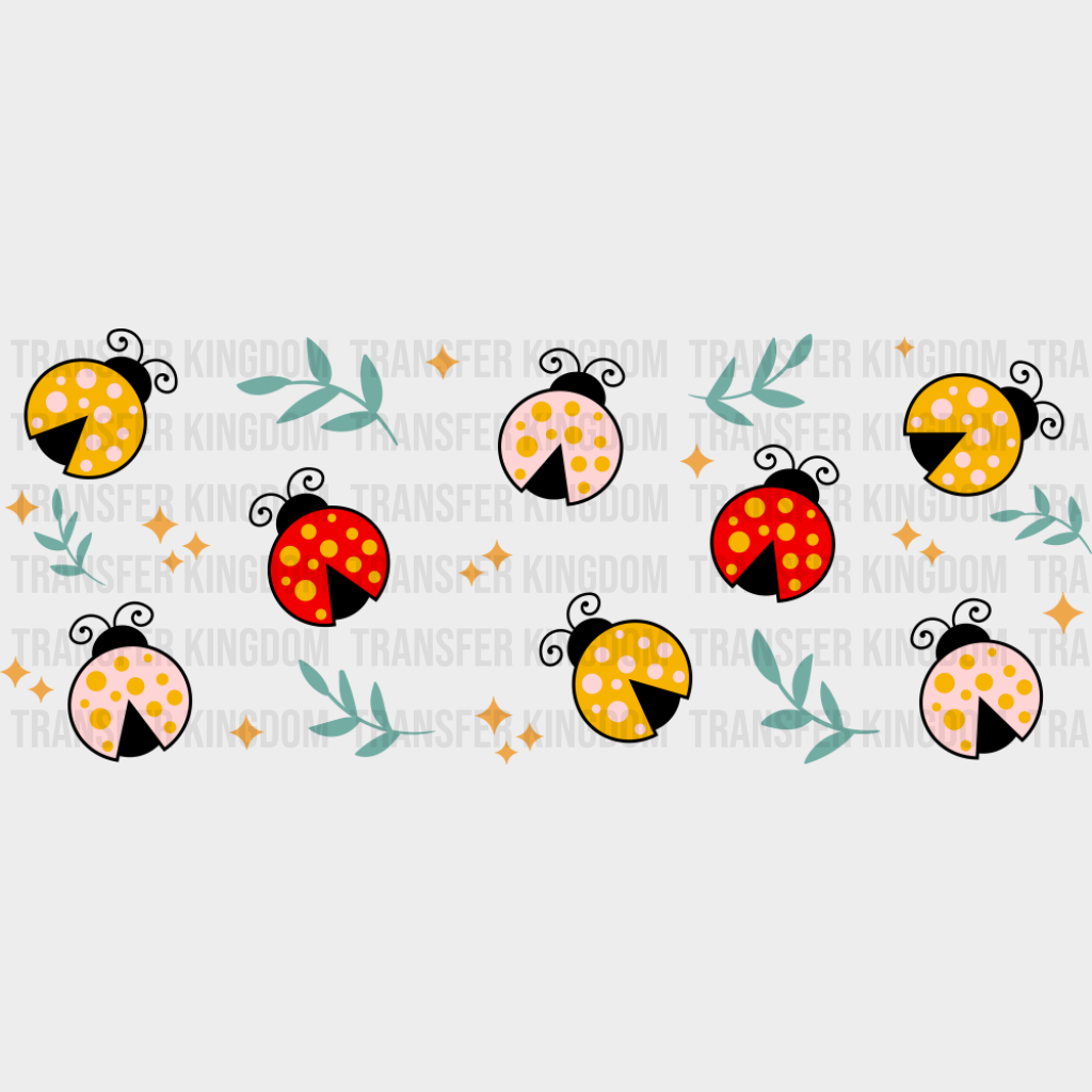 Ladybugs - General Cup Wrap UV Sticker Permanent UV DTF Decal UVDTF